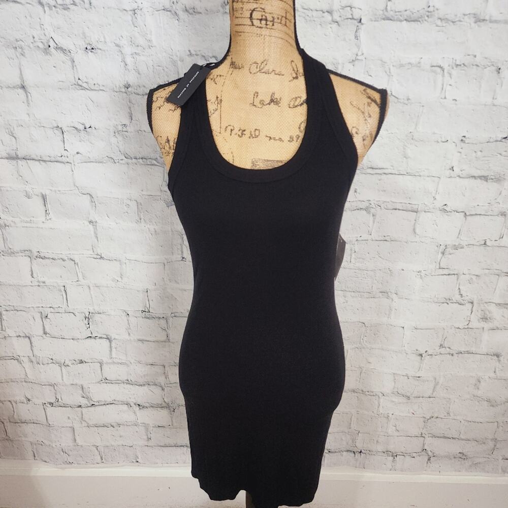 Articles of society luke tank dress Sz m black ribbed sleeveless mini A5